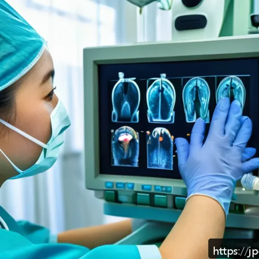 손목터널증후군 수술 병원 추천 - A modern medical operating room scene showcasing a skilled surgeon performing endoscopic carpal tunn...