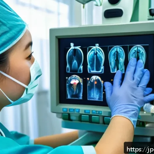 손목터널증후군 수술 병원 추천 - A modern medical operating room scene showcasing a skilled surgeon performing endoscopic carpal tunn...